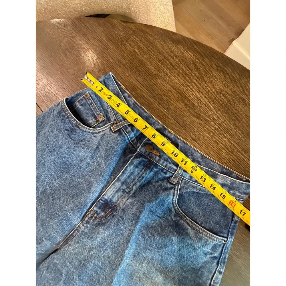 Bill Blass Jeanswear Vintage High Waisted Mom Jeans Medium Wash Easy Fit 14P